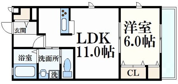 香櫨園駅 徒歩6分 1階の物件間取画像